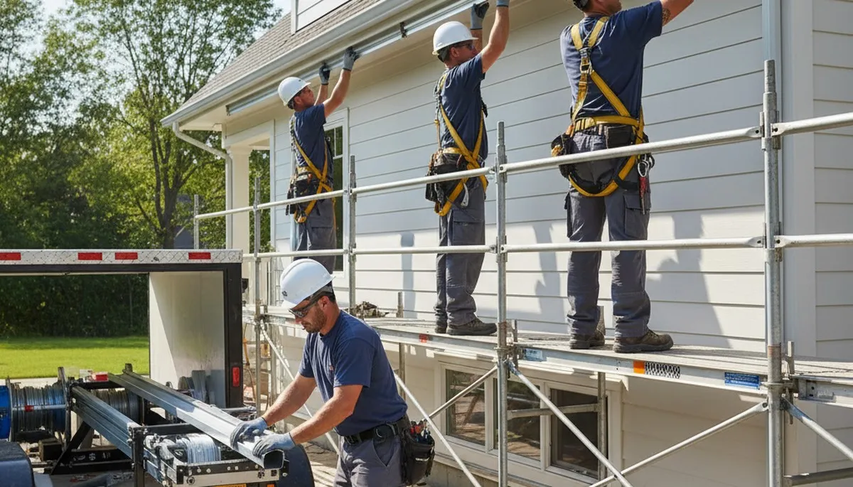 Seamless gutter installation in Indianapolis, IN for home water protection and weather resistance