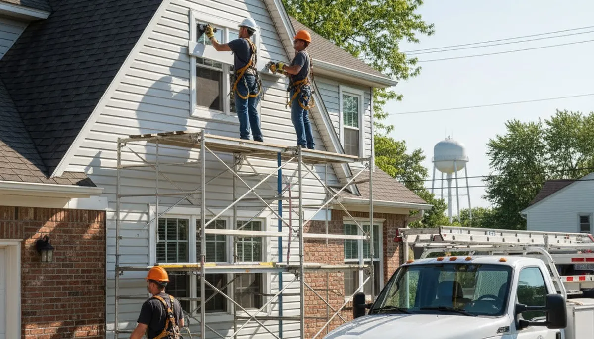 Siding repair services in Indianapolis, IN for damaged home exterior panels