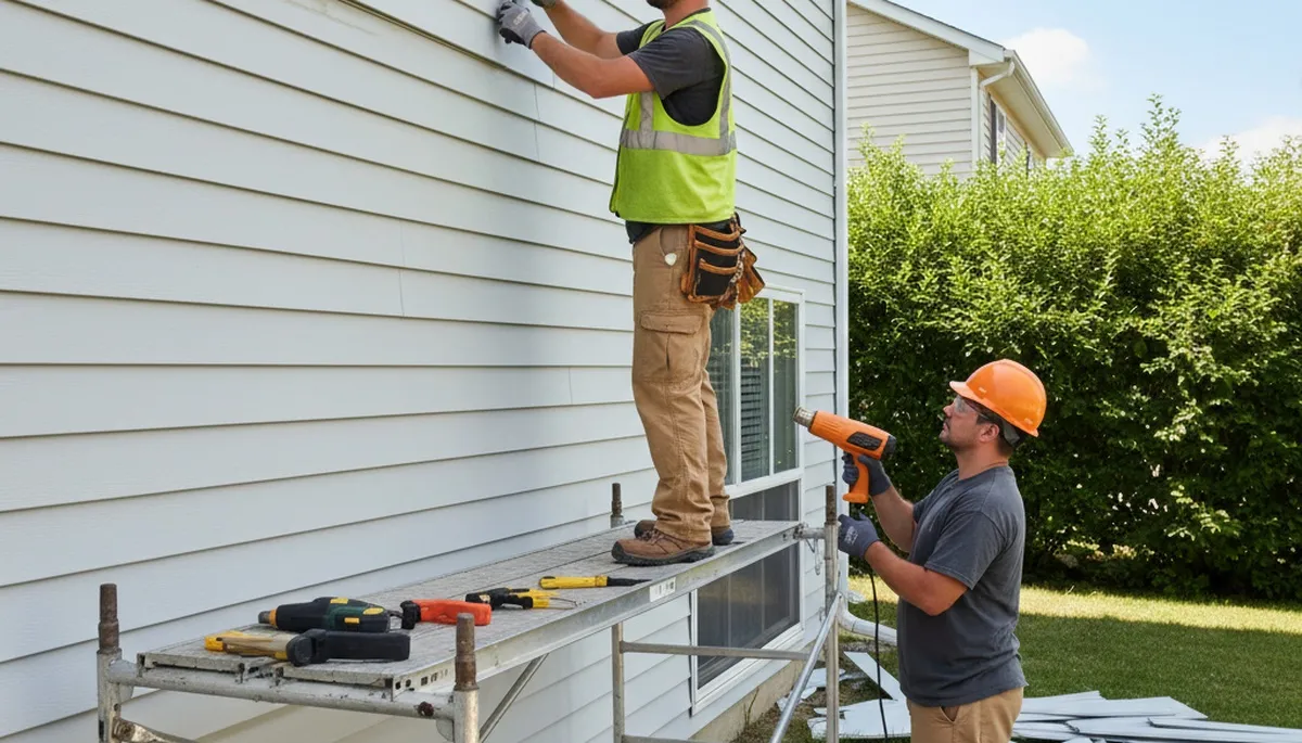 Vinyl siding repair in Indianapolis, IN for cracked and storm-damaged exterior siding
